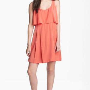 Jessica Simpson Orange Racerback Flowy Dress